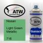Preview: Nissan, Light Green Metallic, 716: 400ml Sprühdose, von ATW Autoteile West.